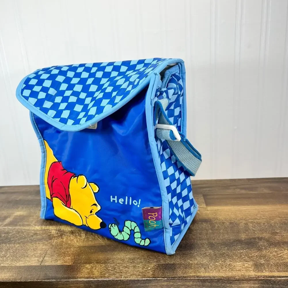 Vintage Winnie The Pooh Diaper Bag‎ Baby Bottle Bag Wet Bag DOLLY RARE Lunch bag